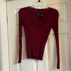 Junior Burgundy Large Sweater